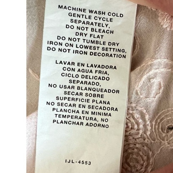 Jeans x Buffalo Chemical Lace Crop Top, Square Neck, Short Sleeve, Pink, size XL - Picture 11 of 12